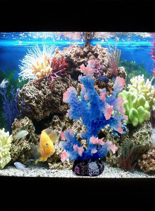 Besimple Aquarium Coral Ornament, Polyresin Coral Decor for Fish Tank Decoration Aquarium Landscape - Image 5